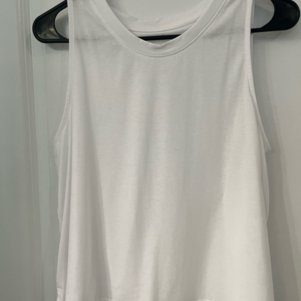 Lou & Grey White Crop Tank
